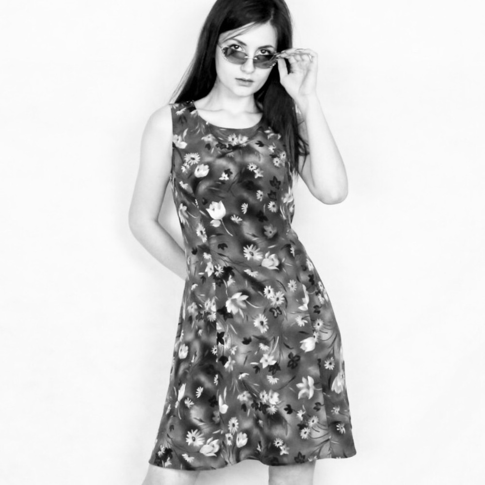 Vintage 90s floral mini dress